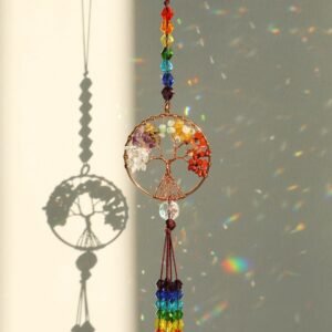 Black Tourmaline And Selenite Wall Hanging