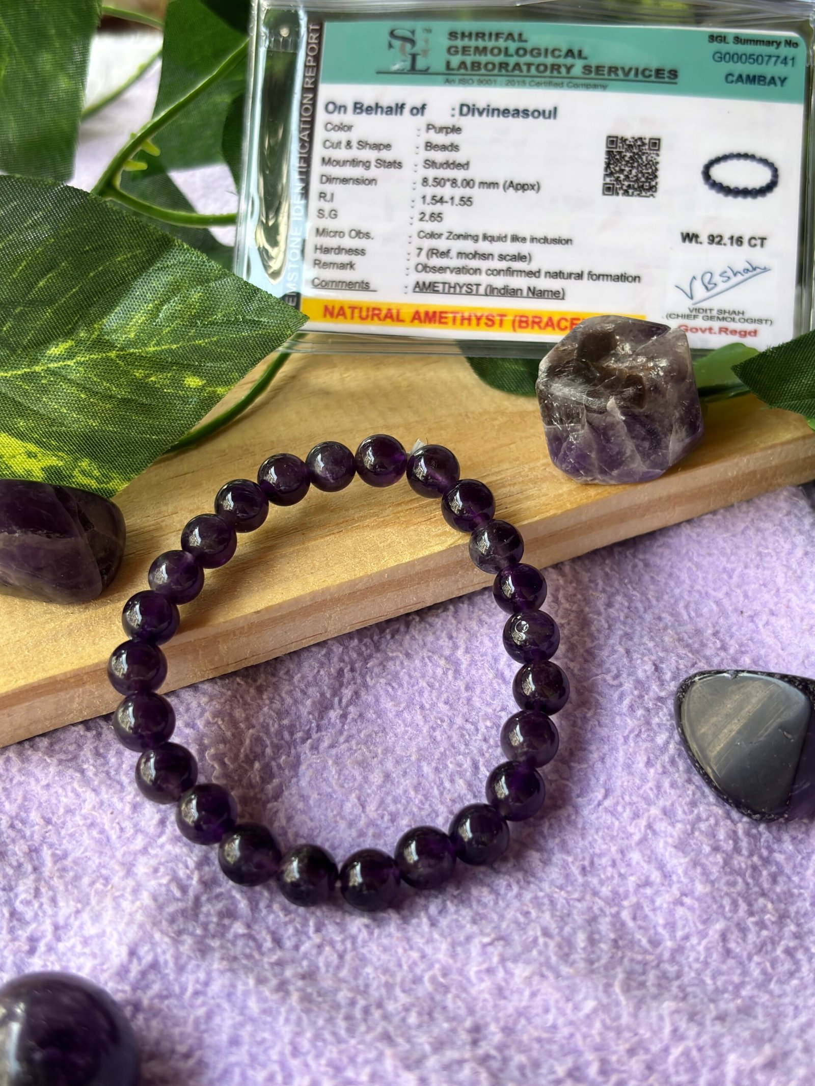 Amethyst Bracelet – The Stone of Peace & Spiritual Healing - Image 2