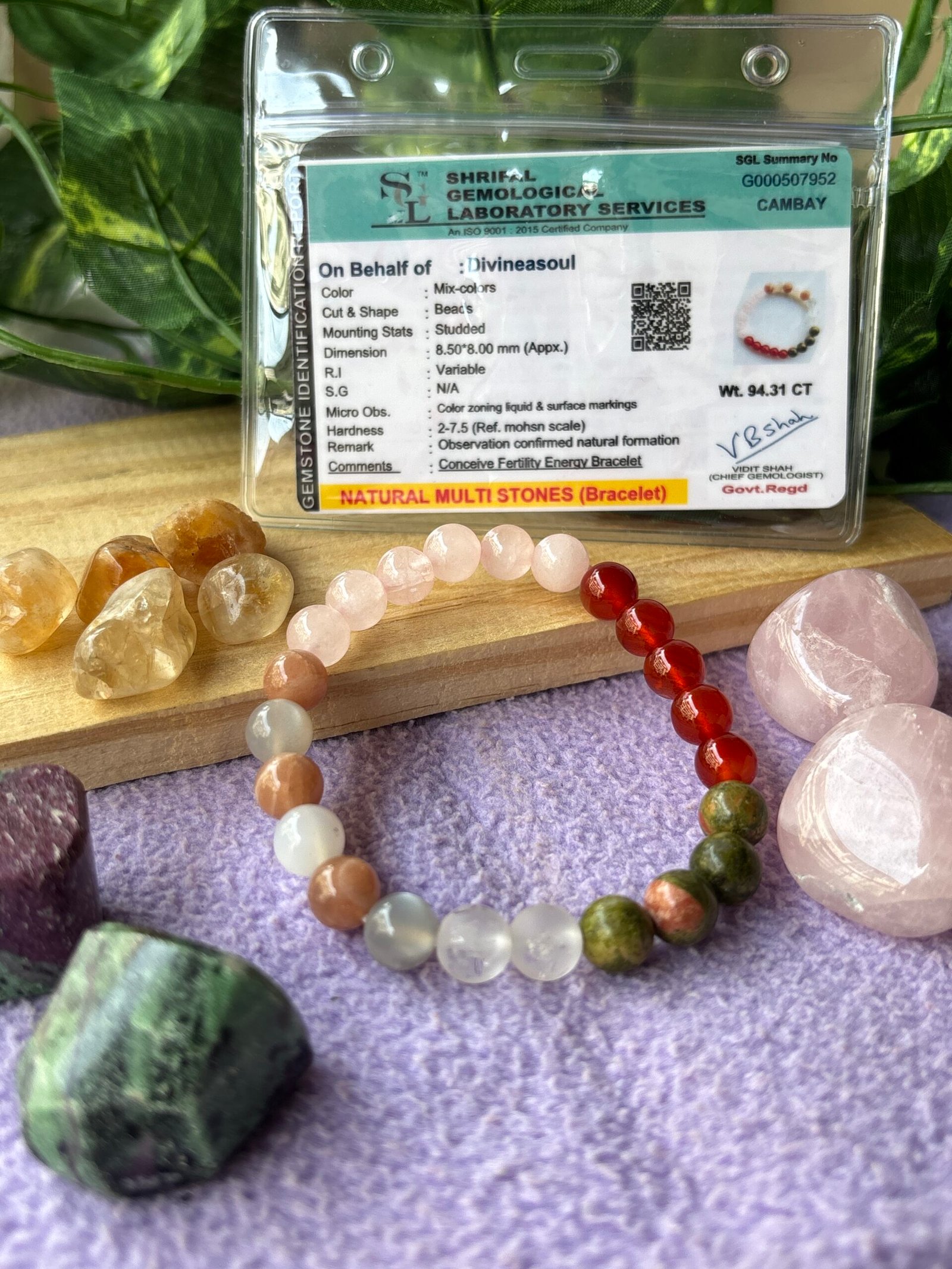 Conceive / Fertility Energy Bracelet – 23 Beads (Divineasoul Exclusive) - Image 2