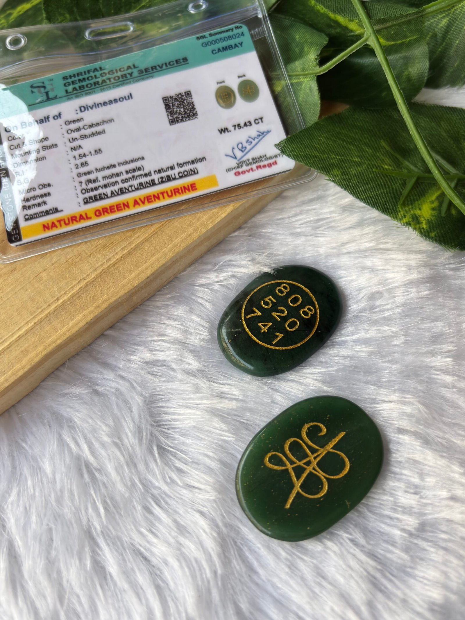 Green Aventurine Zibu Coin – Stone of Luck, Growth & Heart Healing - Image 2