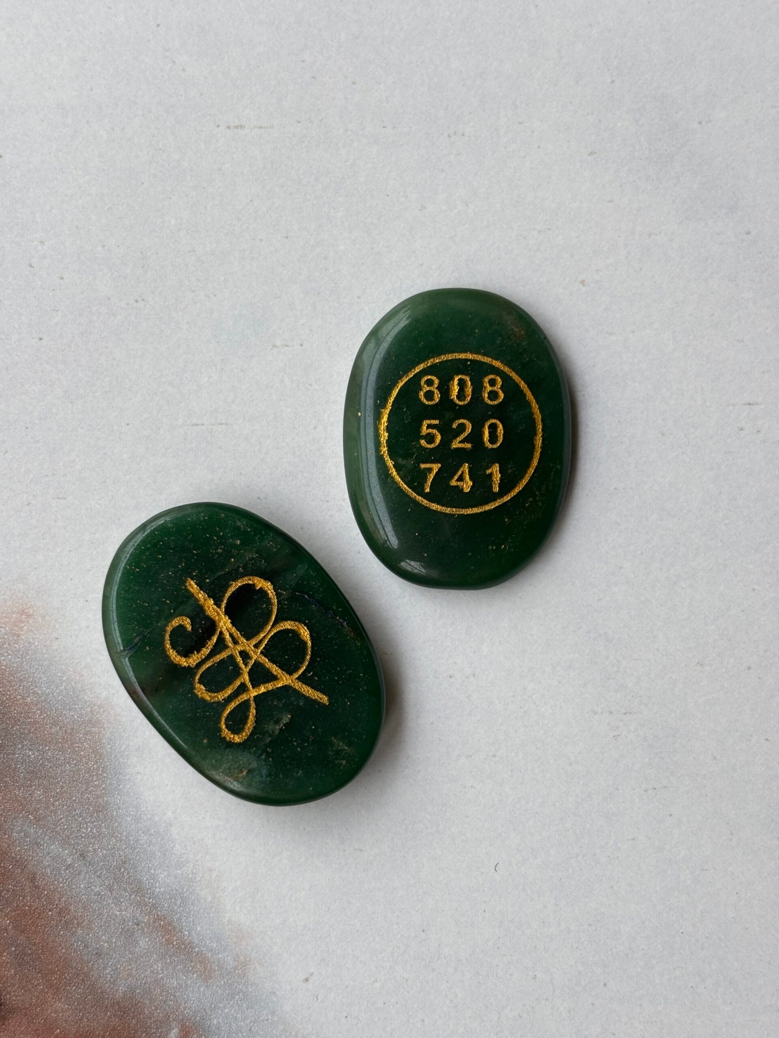 Green Aventurine Zibu Coin – Stone of Luck, Growth & Heart Healing - Image 4