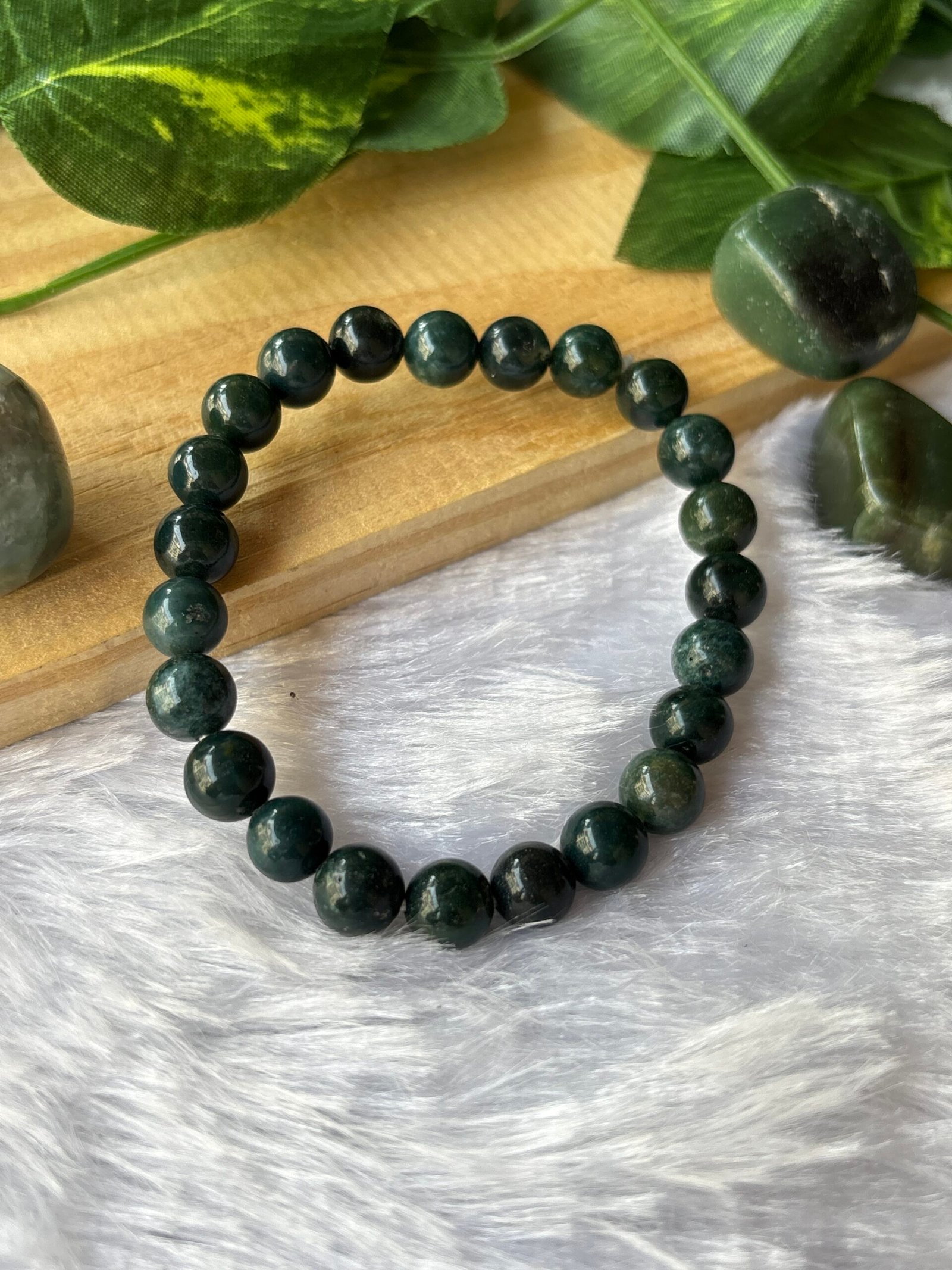 Moss Agate Bracelet – The Stone of Growth & Balance - Image 2