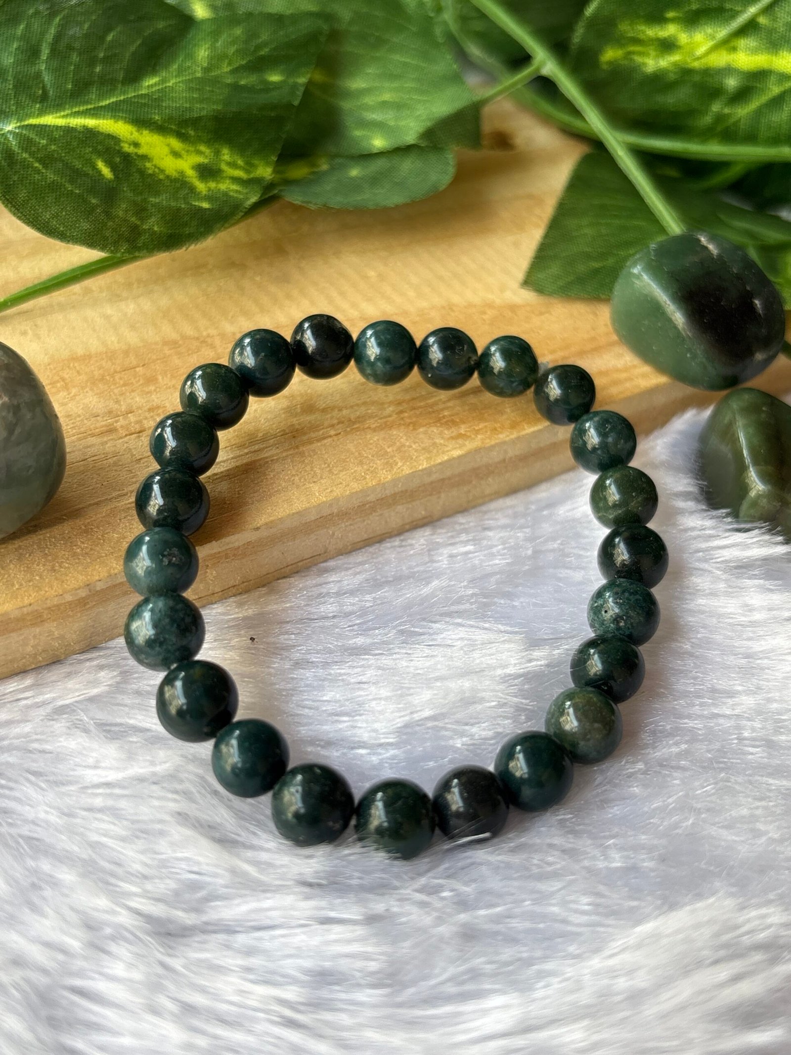 Moss Agate Bracelet – The Stone of Growth & Balance - Image 3