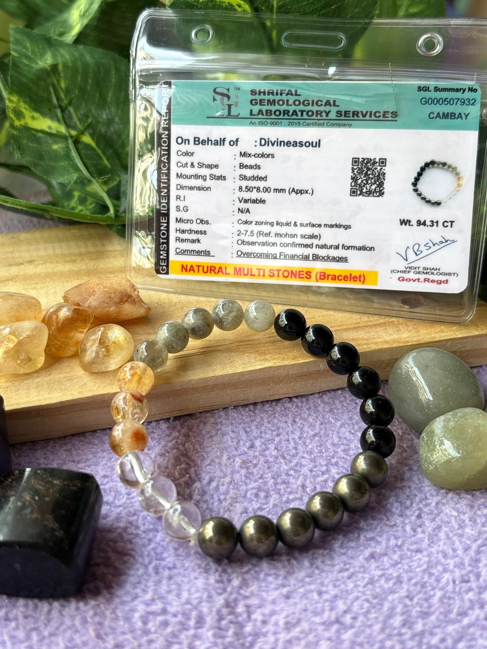 Overcoming Financial Blockages Bracelet – 23 Beads (Divineasoul Exclusive) - Image 2