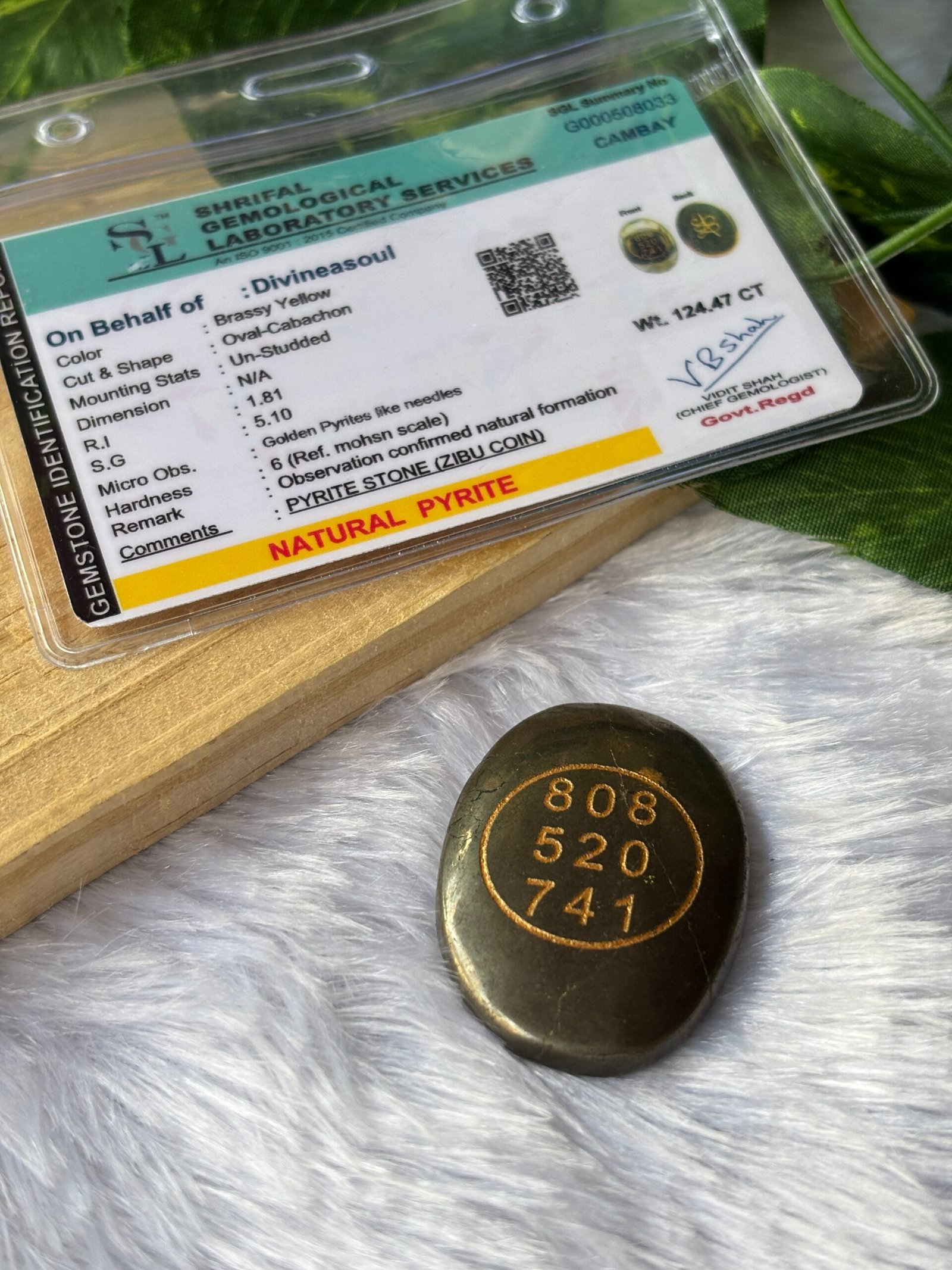 Pyrite Zibu Coin – Symbol of Abundance, Healing & Divine Protection - Image 2