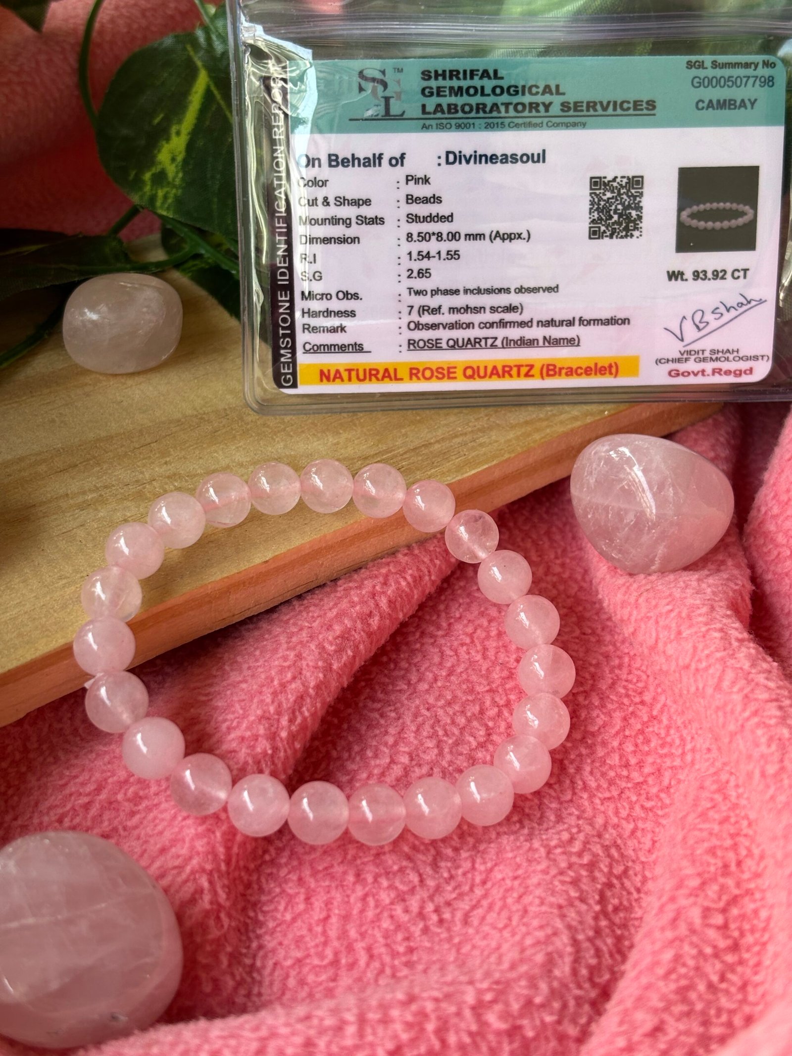 Rose Quartz Bracelet – The Stone of Love & Emotional Healing - Image 4