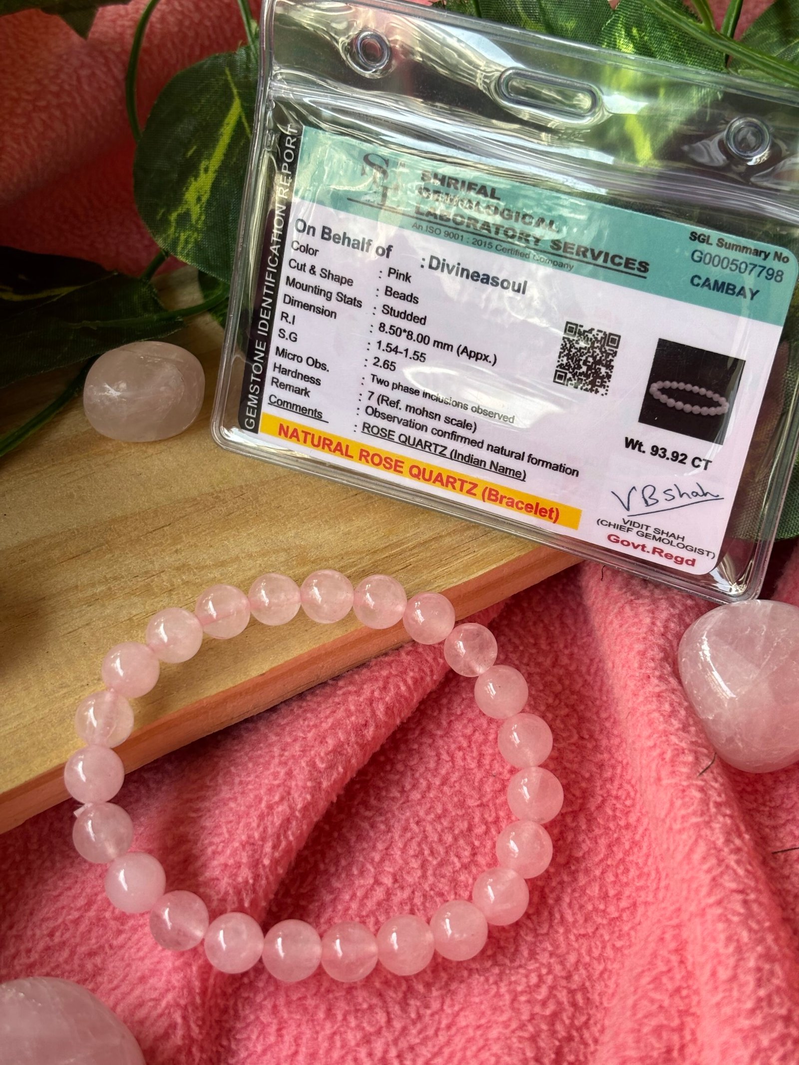 Rose Quartz Bracelet – The Stone of Love & Emotional Healing - Image 2